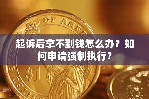 济南起诉后拿不到钱怎么办？如何申请强制执行？